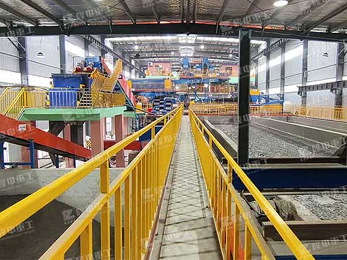 新安年產10萬噸垃圾焚燒爐渣項目現場